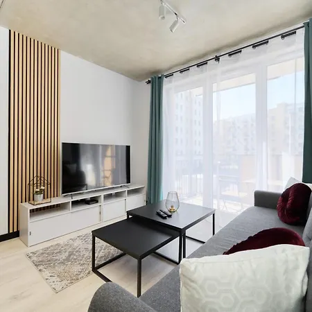 Lejlighed Fresh & Stylish In With Parking & Balcony By Renters Poznań